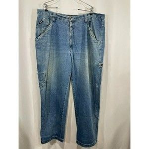 Kani Jeans Carpenters Pants Blue Denim Men's Straight Cut Size W40 L34 Exc Cond!